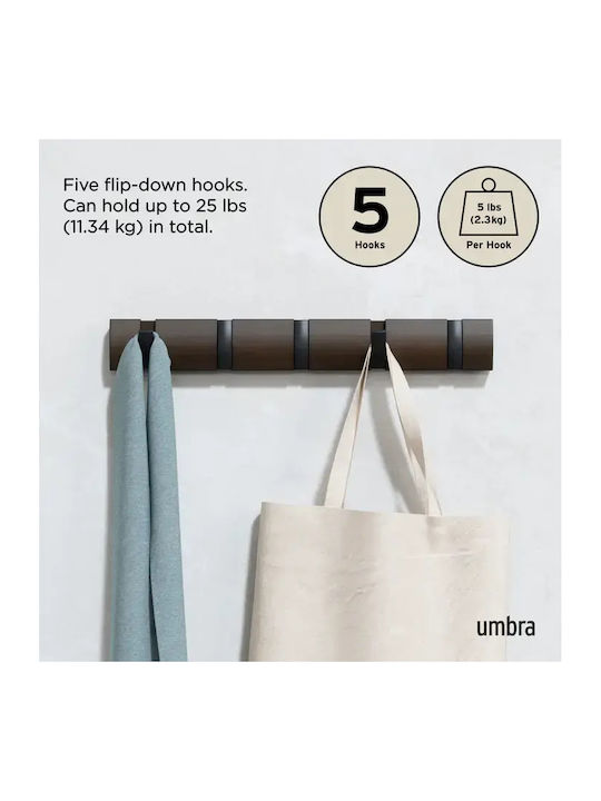 Ράφι Τοίχου Σετ Umbra 65x24x75εκ.