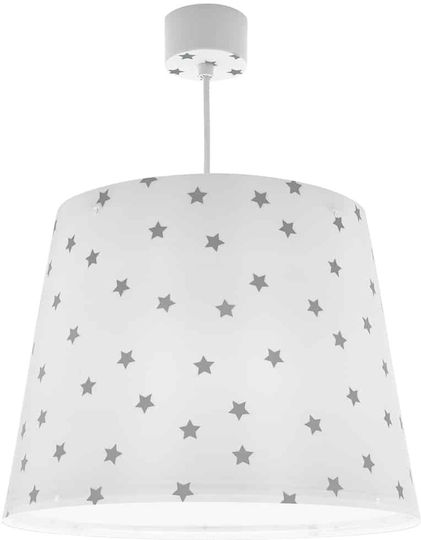 Ango Single-Light Kids Ceiling Light Hanging Made of Plastic 15W with E27 Base White 33x25cm