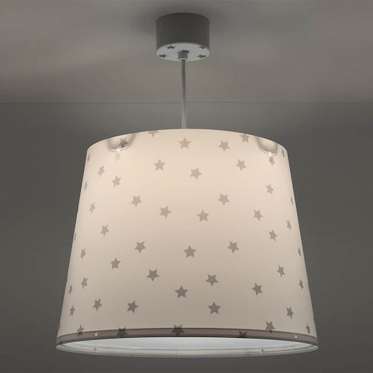 Ango Single-Light Kids Ceiling Light Hanging Made of Plastic 15W with E27 Base White 33x25cm