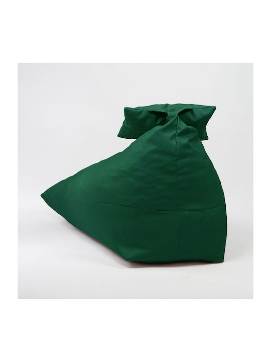 Πουφ Μαξιλάρα Αδιάβροχη Green 130x100x80cm