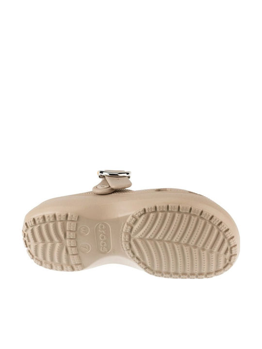 Crocs Classic Platform Women’s Clogs Beige