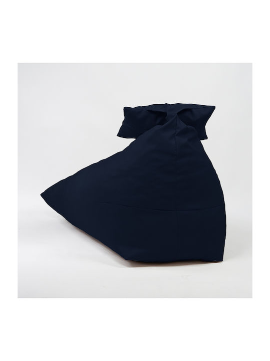 Pufrelax Sitzsack Nackenrolle Wasserdicht Marineblau 130x100x80cm