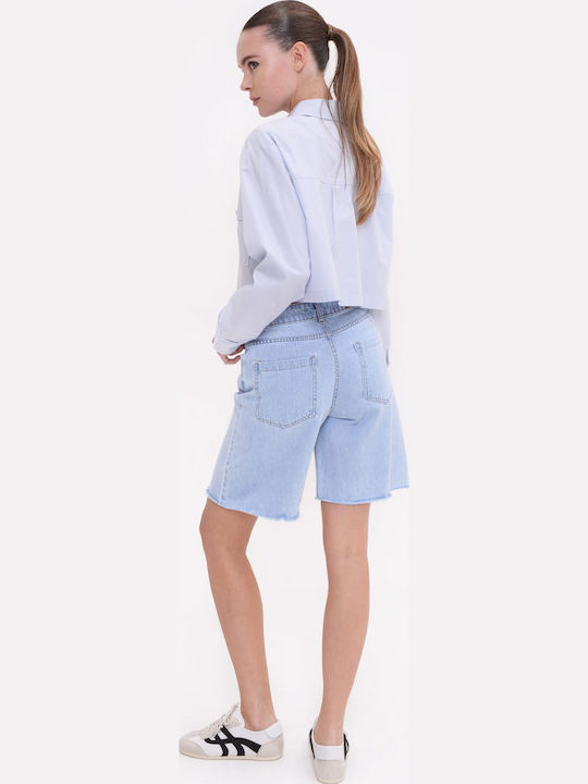 Sac & Co Bermudă Denim Albastru Deschis Pentru Femei