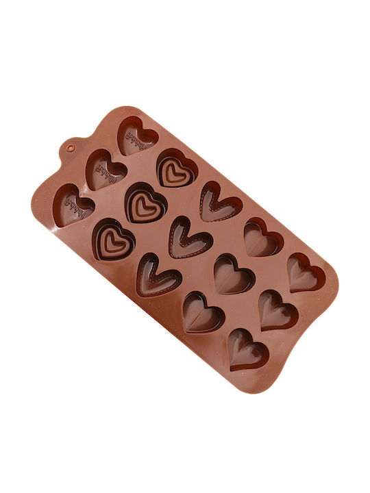 Formă de Patiserie pentru Bomboane de Ciocolată din Silicon 15 Locuri 21x10cm