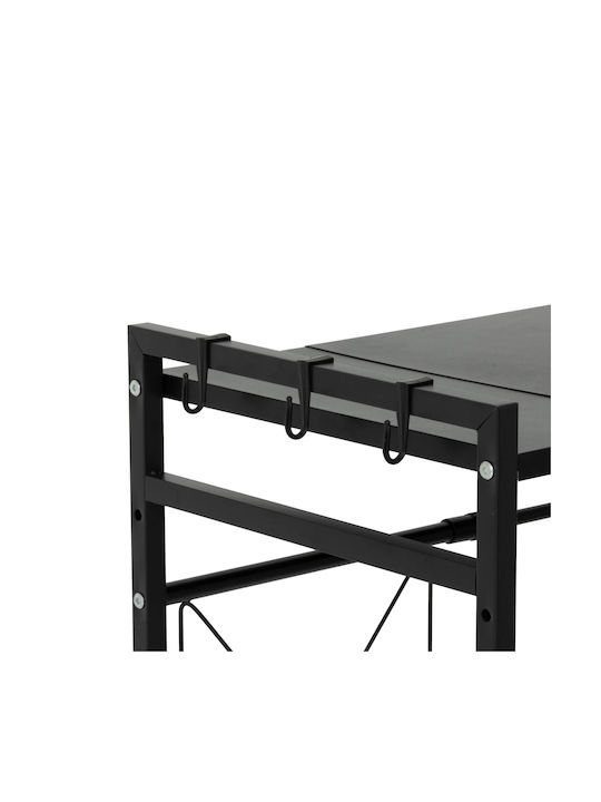 5Five Suport Pentru Cuptor Cu Microunde Metalic 41x36x45.5cm Negru