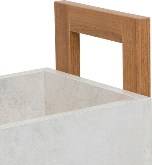 5Five Wooden Kitchen Trolley 3 Tiers 40x20x80cm