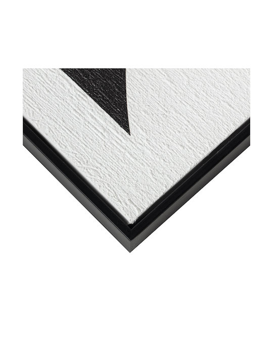 Inthebox Contrast Πινακας Διακοσμησης 60x80x3.2cm Καμβας Ασπρο Μαυρο Mdf Μαυρο 035051