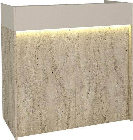 Megapap Wilko Επαγγελματικό Γραφείο Υποδοχής Π113.6xΒ42xΥ110cm