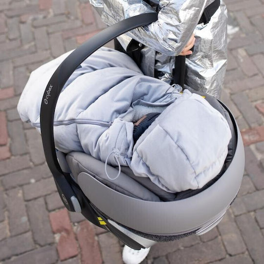 La Millou Aspen Baby Stroller Footmuff Waterproof Orange with Velvet Lining