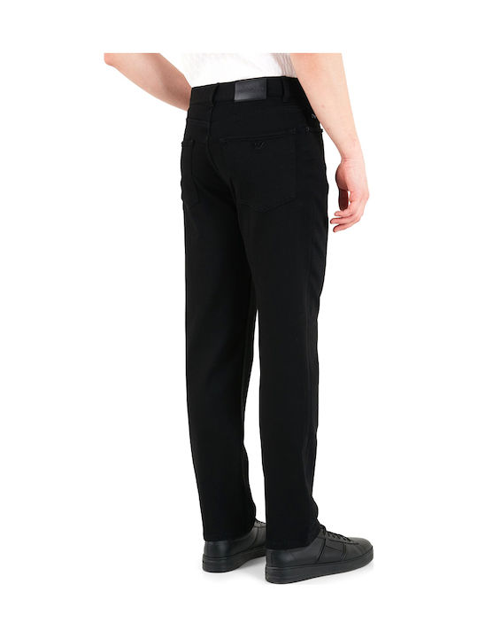Emporio Armani Ανδρικό Παντελόνι Τζιν Ελαστικό Straight Μαυρο Emporio Armani Ανδρικό Παντελόνι Τζιν Ελαστικό Straight Μαυρο