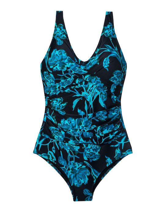 One Piece Swimsuit With Light Padding For Large Bust Floral