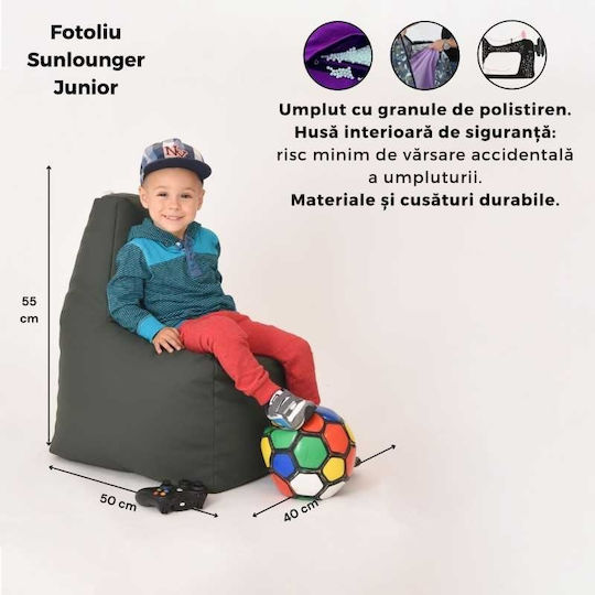 Bean Bag Chair Waterproof Navy Blue 50x40x55cm