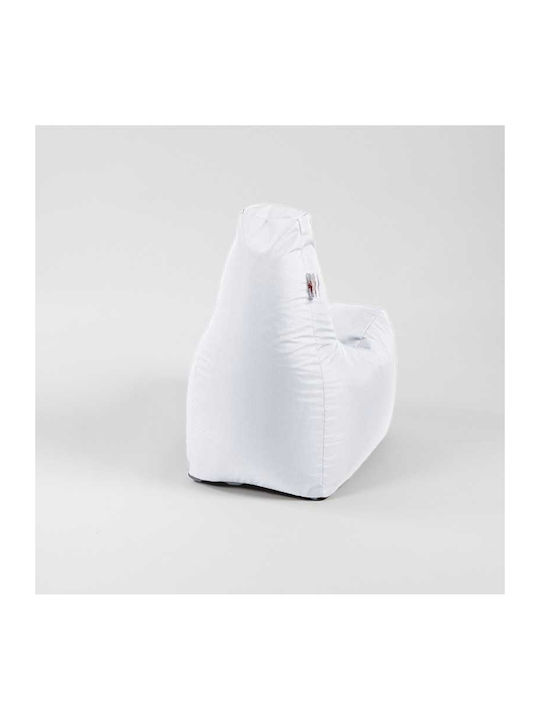 Bean Bag Chair Waterproof White 50x40x55cm