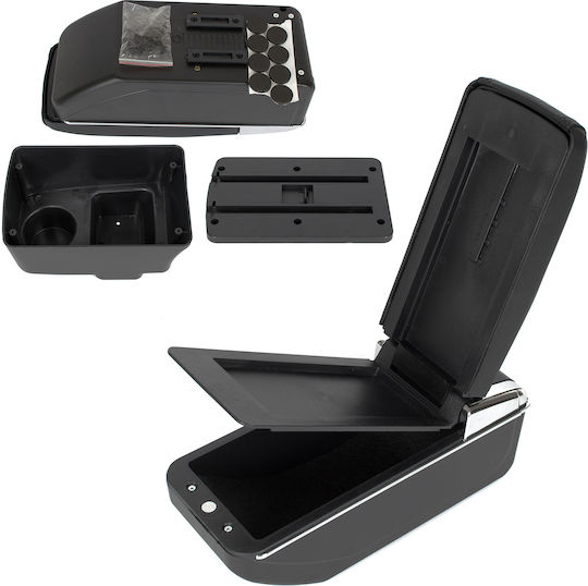 Skoda Fabia Ii 06-14 06-14 Armrest Storage Black Eco-leather + Installation Kit