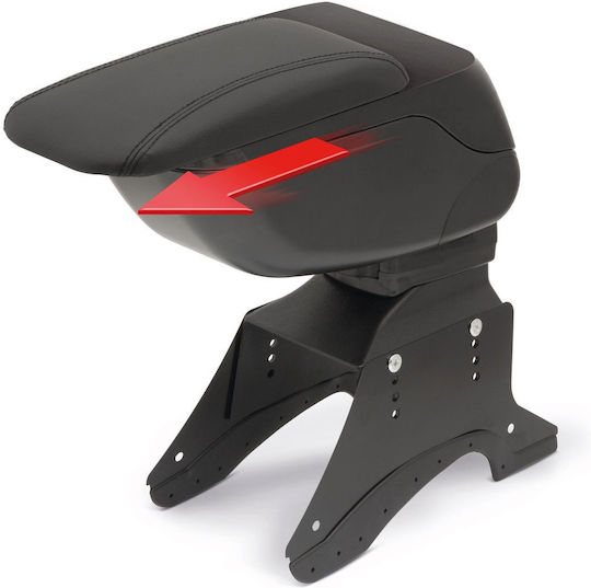Universal Black Car Armrest Storage Adjustable Enhanced Comfort Easy Installation