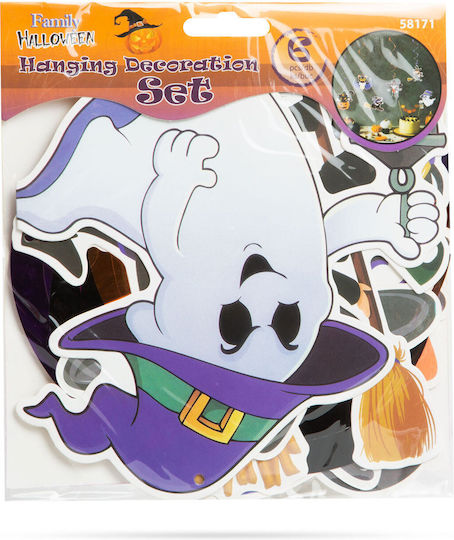 Halloween Decoration Set 6 Pieces Sparkling Hanger Hanging Decor