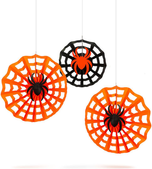 Halloween Decoration Spider Web Set Paper 30/40 Cm