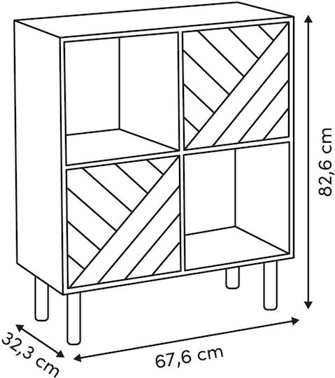 Aufbewahrungskabinett Μ67,6xΠ32,3xΥ82,6cm