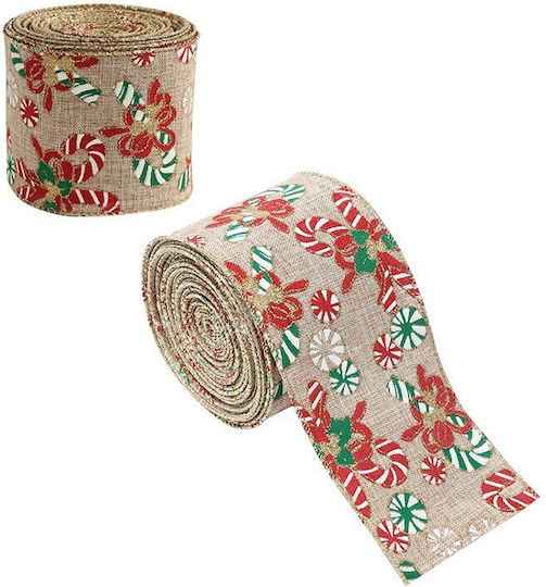 Alista Home Christmas Fabric Ribbon Red 200x6.3cm