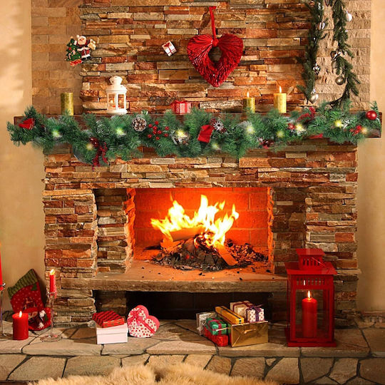 Alista Home Christmas Illuminated Decorated Plastic Green Garland