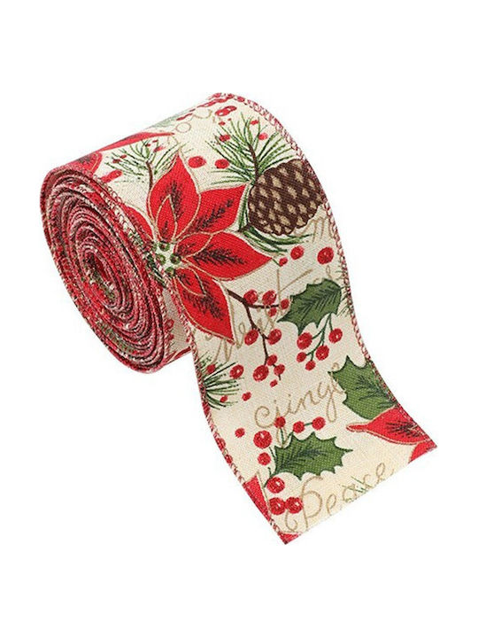 Alista Home Panglică Textilă Roșie De Crăciun 200x6.3cm