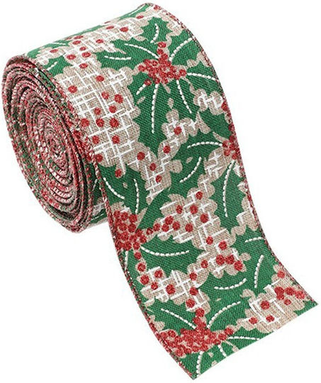 Alista Home Christmas Fabric Ribbon Red 200x6.3cm