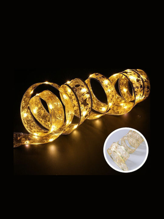 Alista Home Christmas Illuminated White Ribbon