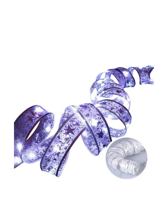 Alista Home Christmas Illuminated White Ribbon
