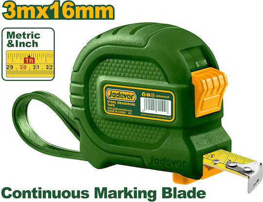 Jadever Μετροταινία 16mm x 3m