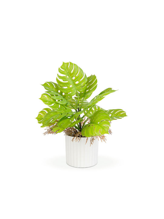 Plantă Decorativă Artificială Monstera 22 Cm În Ghiveci Design Realist Decor Acasă Birou
