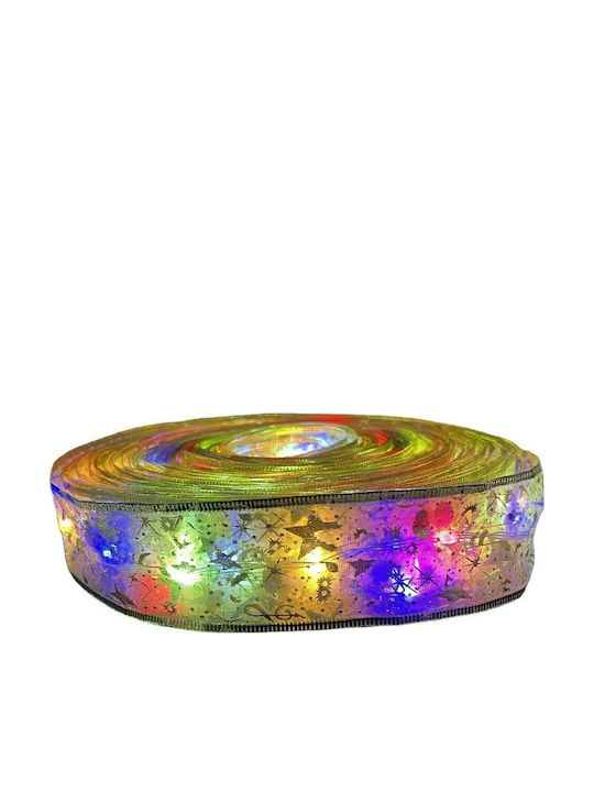 Alista Home Christmas Illuminated Multicolour Ribbon