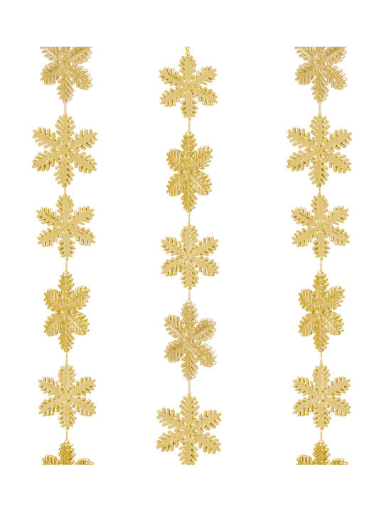 Weihnachtsgirlande Kunststoff Gold 3.2x3.2cm