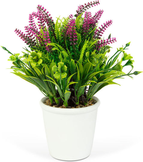 Plantă Decorativă Artificială Lavandă 20 Cm În Ghiveci Design Realist Decor Acasă Birou