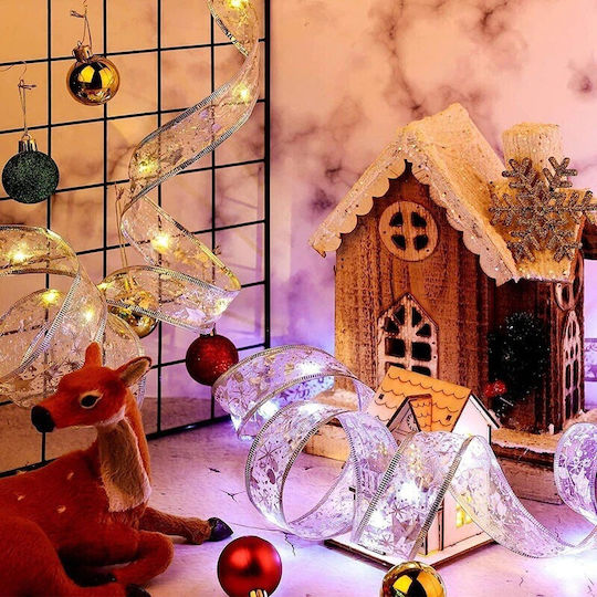 Alista Home Panglică Iluminată Auriu De Crăciun