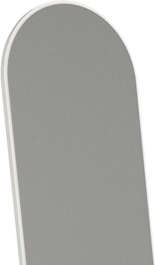 Megapap Καθρέπτης Οβάλ με Λευκό Ξύλινο Πλαίσιο 150x40cm