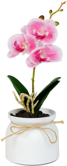 Decorative Artificial Orchid In Pot Natural Look 32.5 Cm