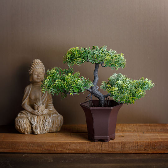Plantă Bonsai Artificială Decorativă 25 Cm În Ghiveci Design Realist Decor Acasă Birou Plantă Bonsai Artificială Decorativă 25 Cm În Ghiveci Design Realist Decor Acasă Birou
