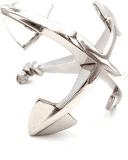 Metallische Anker Maritime Tischdekoration 20 cm