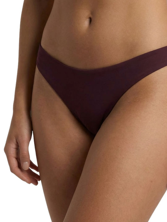 Bikini Slip Vintage Wine Rose Shimmer PMS2616B