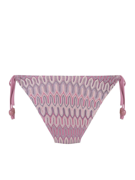 Bikini Slip Cu Dantelă Roz