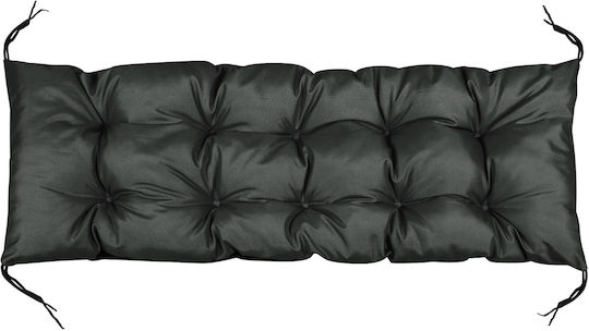 AIO Factory Wasserdichtes Sitzbank-Kissen für Gartenstuhl Schwarz 50x100cm
