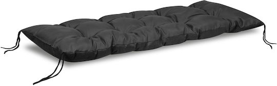 AIO Factory Wasserdichtes Sonnenbank-Kissen Mit Rückenlehne Schwarz 50x180cm