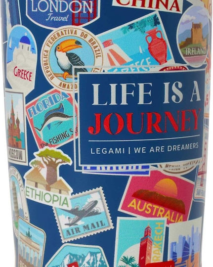 Stickers Glass Thermos Stainless Steel / Plastic 275ml Legami