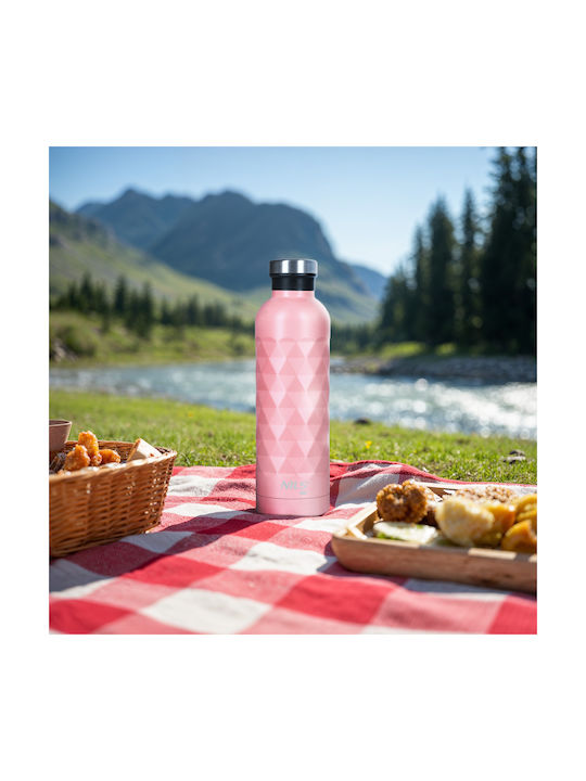 Nils Stainless Steel Water Bottle 750ml Pink