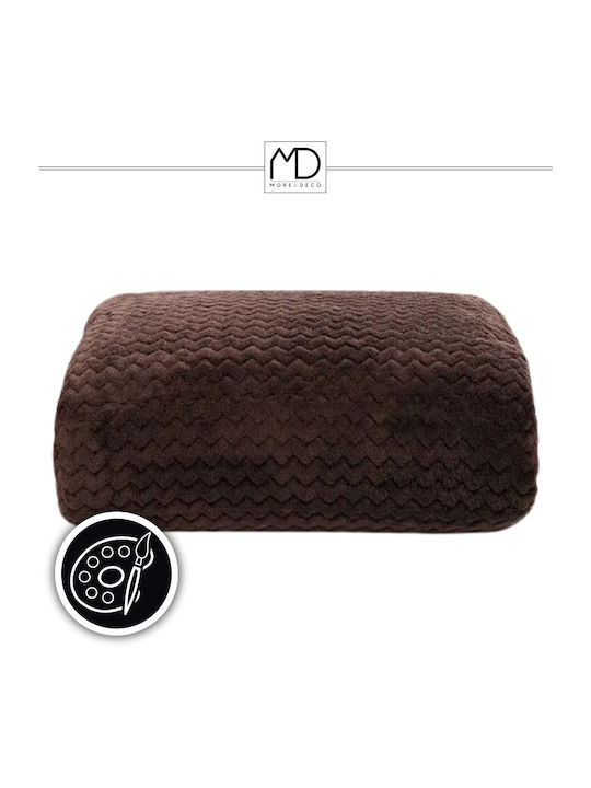 More&Deco Κουβέρτα Διπλή 200x220εκ. Brown