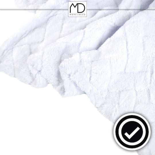 More&Deco Διπλή 200x220εκ. White