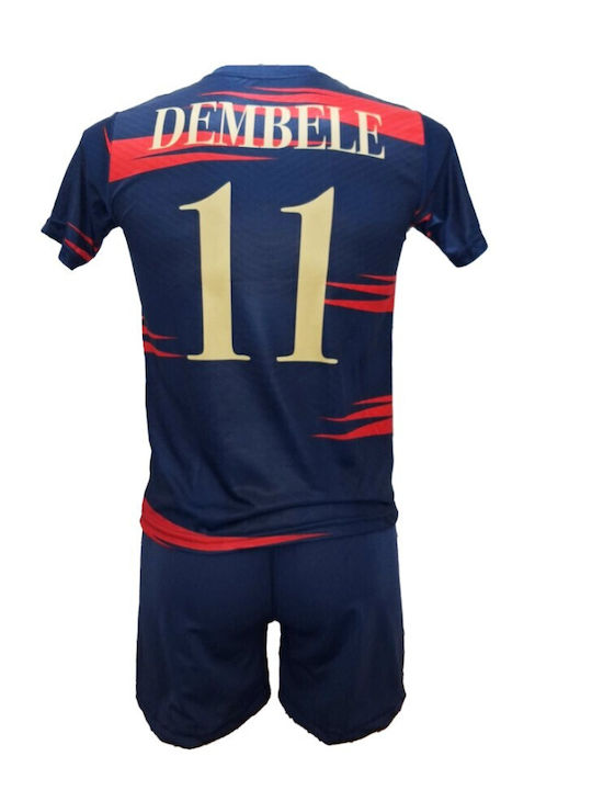 Kids Football Set Dembele France National Team Blue Red 63-9659