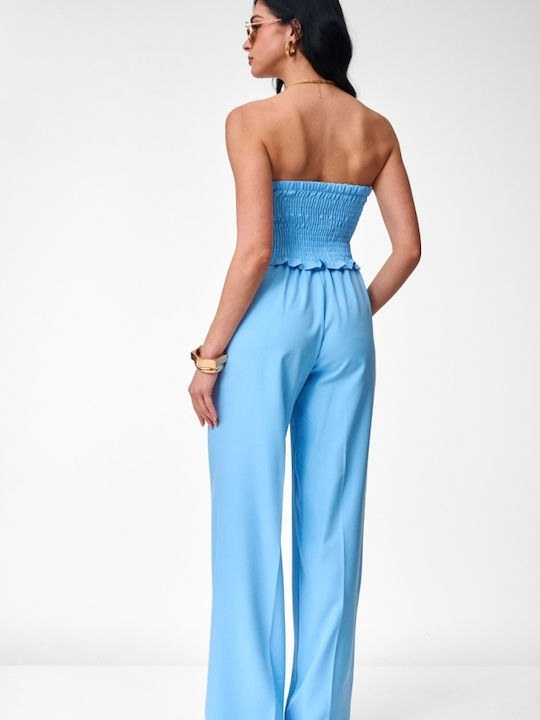 Women's Light Blue Set with Trousers