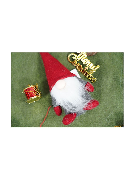 Christmas Elf Ornament Alista Home Gray Red Textile 12 Cm