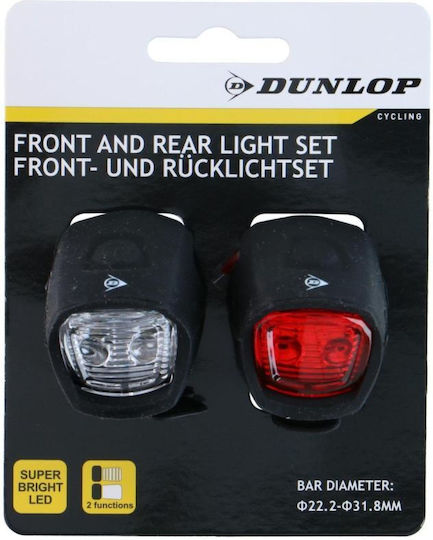 Dunlop Комплект Светлини за Велосипед За Велосипедни Фарове